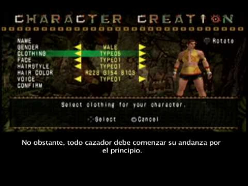 Monster Hunter Freedom Unite - Tutorial 1 - Subtitulado al castellano