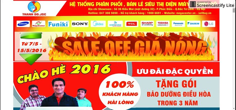 Chương trình khuyến mại 7-5 đến 15-5-2016 điện máy thành đô