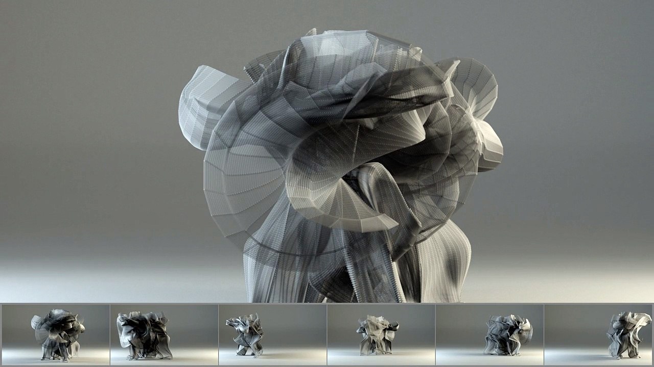 Les mouvements du Kung-Fu matérialisés en 3D... Superbe ! Kung Fu Motion Visualization