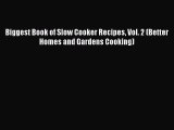 [Read Book] Biggest Book of Slow Cooker Recipes Vol. 2 (Better Homes and Gardens Cooking)