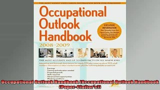 READ book  Occupational Outlook Handbook Occupational Outlook Handbook PaperClaitors Free Online