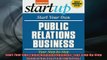 READ book  Start Your Own Public Relations Business Your StepByStep Guide to Success StartUp  BOOK ONLINE