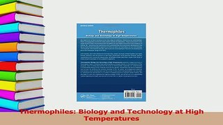 PDF  Thermophiles Biology and Technology at High Temperatures  Read Online