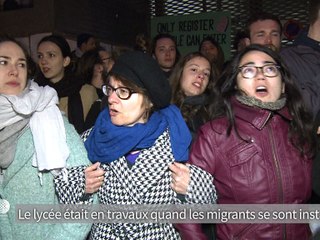 Heurts lors de l'évacuation d'un lycée occupé par des migrants