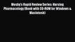 Read Mosby's Rapid Review Series: Nursing Pharmacology (Book with CD-ROM for Windows & Macintosh)
