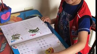 Krishiv learnt his hindi alphabet 