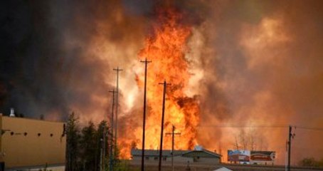 Kanada'da Fort Mcmurray Şehri Alevler Altında