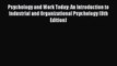 [PDF] Psychology and Work Today: An Introduction to Industrial and Organizational Psychology