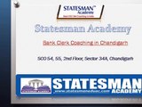 Statesman Academy Bank Clerk Coaching in Chandigarh