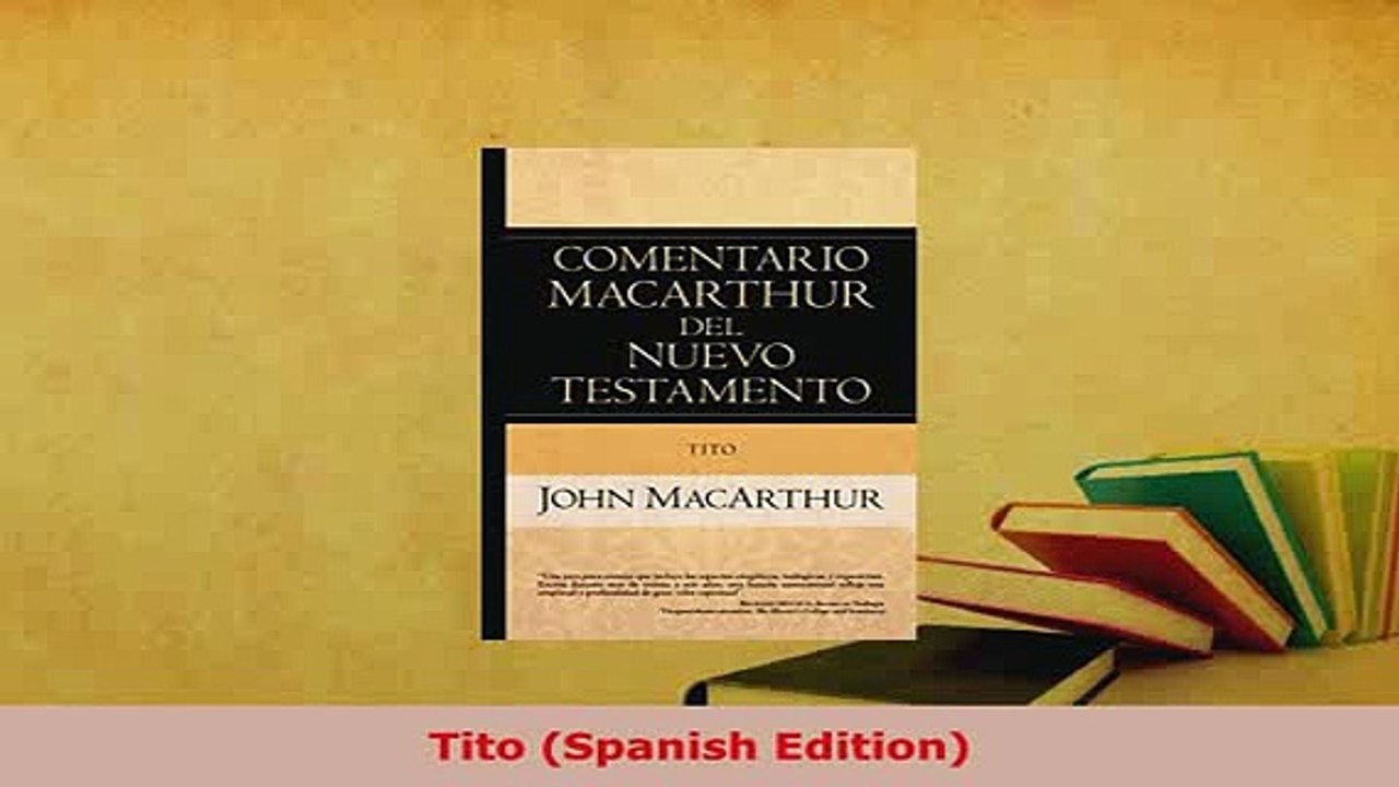 PDF  Tito Spanish Edition PDF Book Free