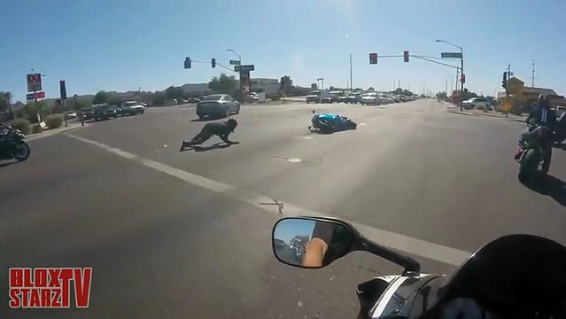 Guy On Motorcycle Tries To Escape Cop With a Wheelie and Botches It-Funny & Entertainment Clips-Funny Entertainment Videos Follow Us!!!!!