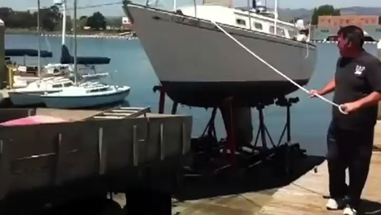 How Not To Pull A Sailboat From The Water-Funny & Entertainment Clips-Funny  Entertainment Videos Follow Us!!!!!