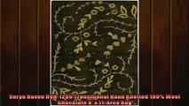Most popular  Surya Haven HVN1206 Transitional Hand Knotted 100 Wool Chocolate 8 x 11 Area Rug