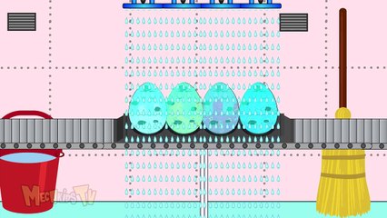 Surprise Eggs Get Clean In Car Wash - Monster Trucks For Kids