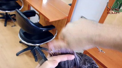 Como Cortar un pelo corto asimetrico con Navaja