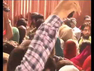 " Girls being Attacked opposite Al Falah Building & 'Intruders posing as PTI workers "