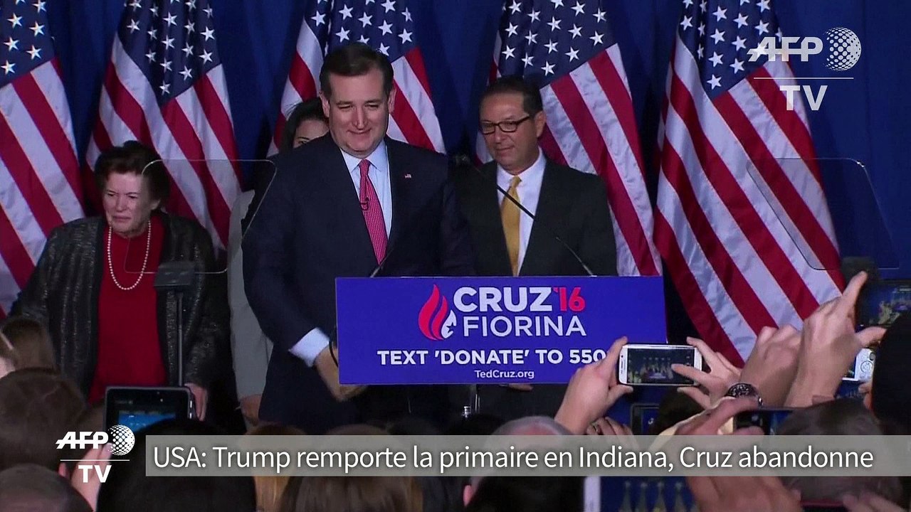Primaires américaines: face à Trump, Ted Cruz "suspend sa campagne"