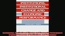 READ THE NEW BOOK   Institutions Institutional Change and Economic Performance Political Economy of  DOWNLOAD ONLINE