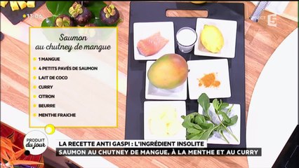 Recette : saumon au chutney de mangue