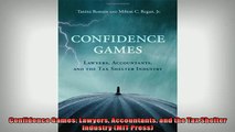 READ PDF DOWNLOAD   Confidence Games Lawyers Accountants and the Tax Shelter Industry MIT Press  FREE BOOOK ONLINE
