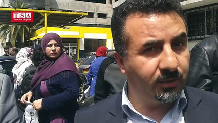 Manifestation de solidarité avec El Khabar devant le tribunal administratif de Bir Mourad Raïs