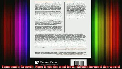 READ THE NEW BOOK   Economic Growth How it works and how it transformed the world  FREE BOOOK ONLINE