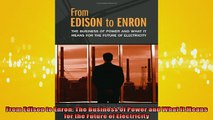FAVORIT BOOK   From Edison to Enron The Business of Power and What It Means for the Future of  FREE BOOOK ONLINE
