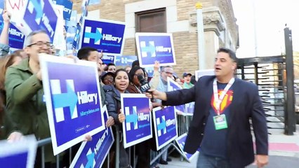 Cenk Outside The New York CNN Democratic Debate