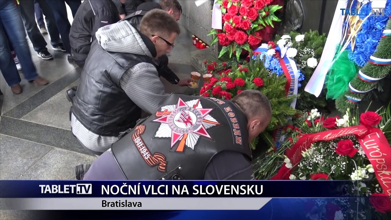 Noční vlci dorazili do Bratislavy z Brna