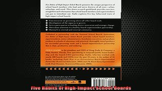 READ book  Five Habits of HighImpact School Boards Full EBook