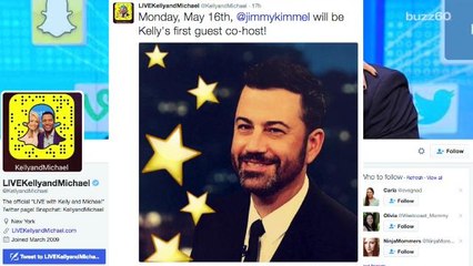 Jimmy Kimmel Will Be Kelly Ripa's 1st Guest Co-Host