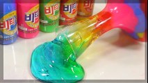 La vitamina jalea monstruo arco iris líquido monstruo!! Fluye de arcilla líquida destruye la arcilla limos juguete DIY Cómo Hacer 'arco iris Limo' Kit de Juguetes | HD