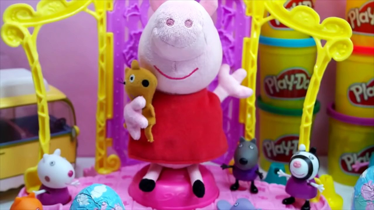 Peppa Pig Kinder Surprise Eggs Play Doh Peppa Egg Toys