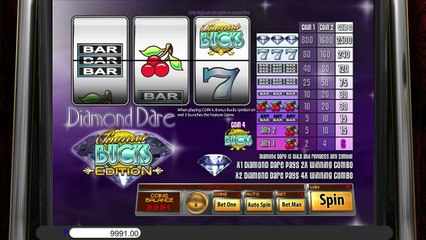 Diamond Dare Bucks ilmainen kasino kolikkopeli Saucify Video Esikatselu