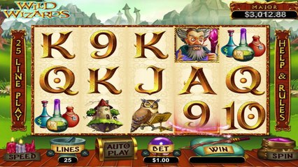 Wild Wizards ilmainen kasino kolikkopeli RTG Video Esikatselu