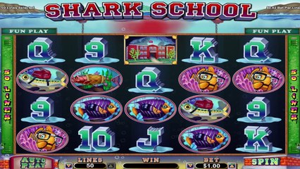 Shark School ilmainen kasino kolikkopeli RTG Video Esikatselu