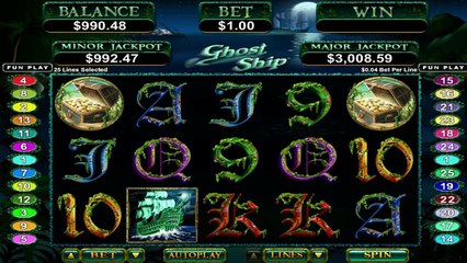Ghost Ship ilmainen kasino kolikkopeli RTG Video Esikatselu