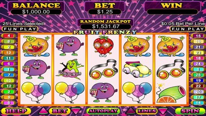Fruit Frenzy ilmainen kasino kolikkopeli RTG Video Esikatselu