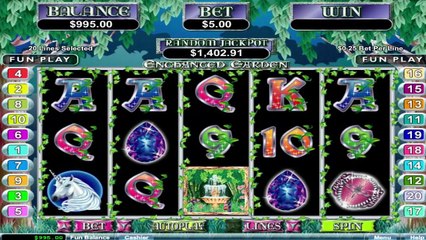 Enchanted Garden ilmainen kasino kolikkopeli RTG Video Esikatselu