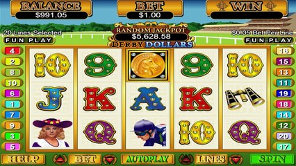 Derby Dollars ilmainen kasino kolikkopeli RTG Video Esikatselu