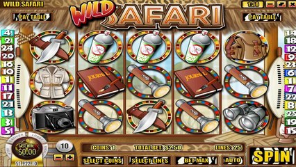 Wild Safari ilmainen kasino kolikkopeli Rival Video Esikatselu