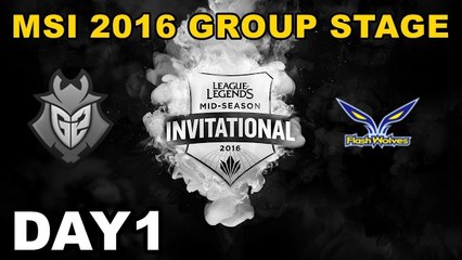 (LOL)G2 vs FW Highlight (MSI 2016 季中邀請賽)Day1