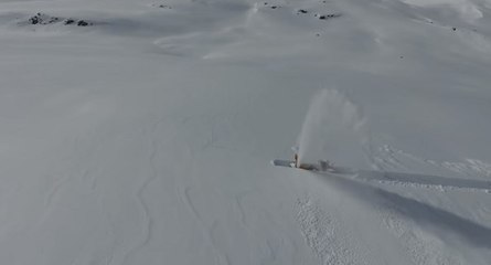 Déneigement difficile en montagne (Norvège)