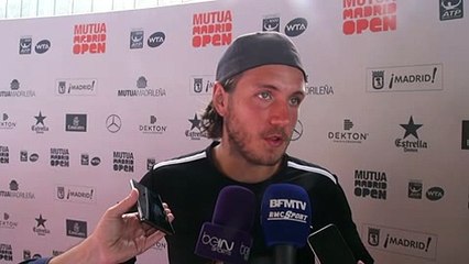 ATP - Mutua Madrid Open 2016 - Lucas Pouille était tendu contre Querrey