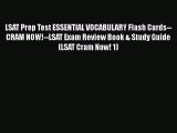 Book LSAT Prep Test ESSENTIAL VOCABULARY Flash Cards--CRAM NOW!--LSAT Exam Review Book & Study