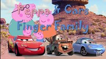 Disney's Cars | Peppa Pig |Finger Family Song | Lightning Mcqueen | Mater | Peppa Pig Fami