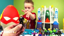 Justice League Surprise Eggs with Play-Doh Flash and Play-Doh Superman Eggs & Suprise Toys