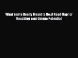 [Read Book] What You're Really Meant to Do: A Road Map for Reaching Your Unique Potential Free