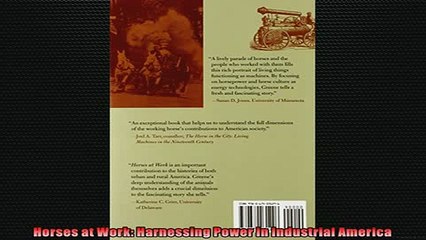 READ book  Horses at Work Harnessing Power in Industrial America READ ONLINE