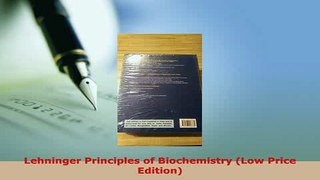 PDF  Lehninger Principles of Biochemistry Low Price Edition Read Full Ebook